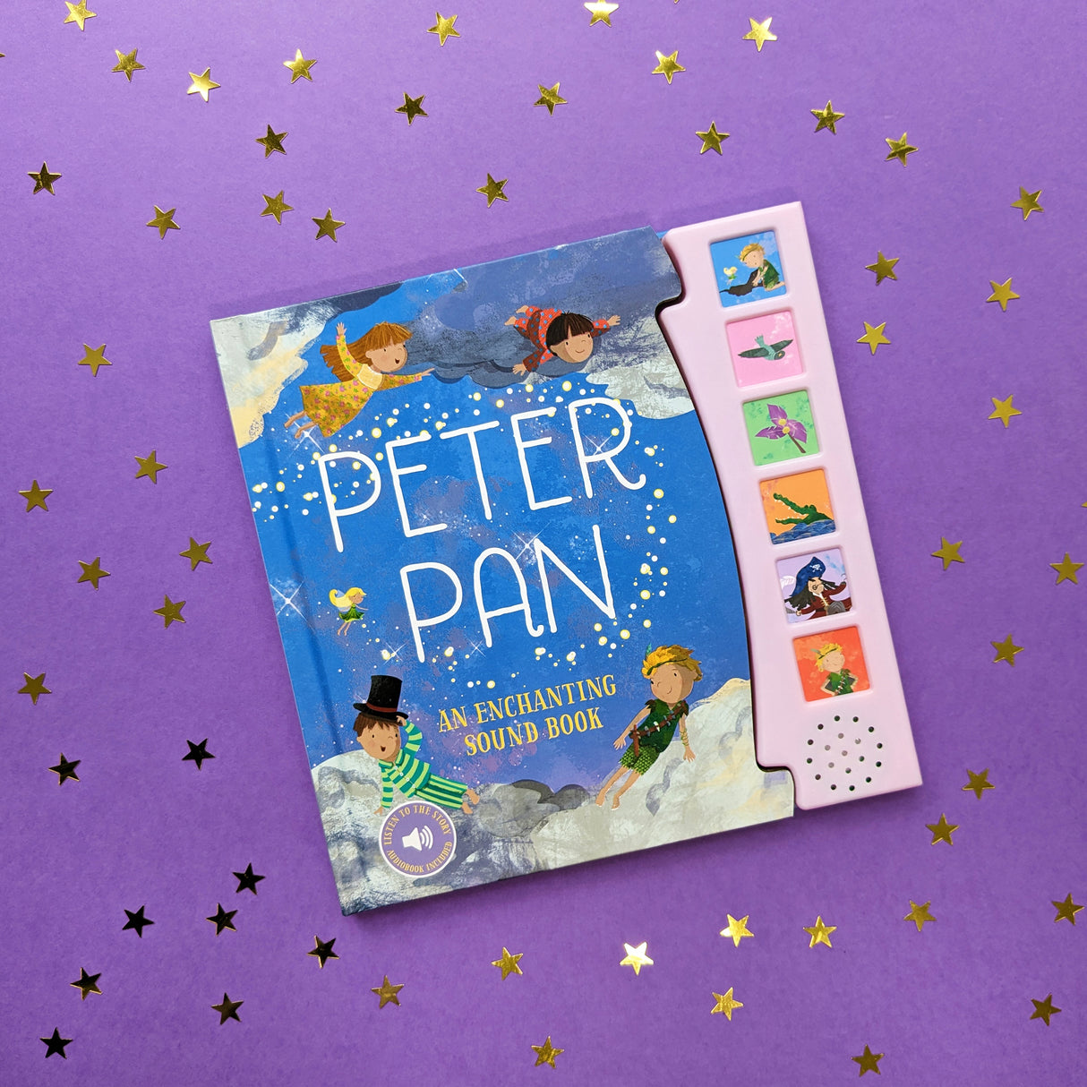 Peter Pan Fairy Tale Sound Book - 6 Enchanting Sound Buttons To Press And Play