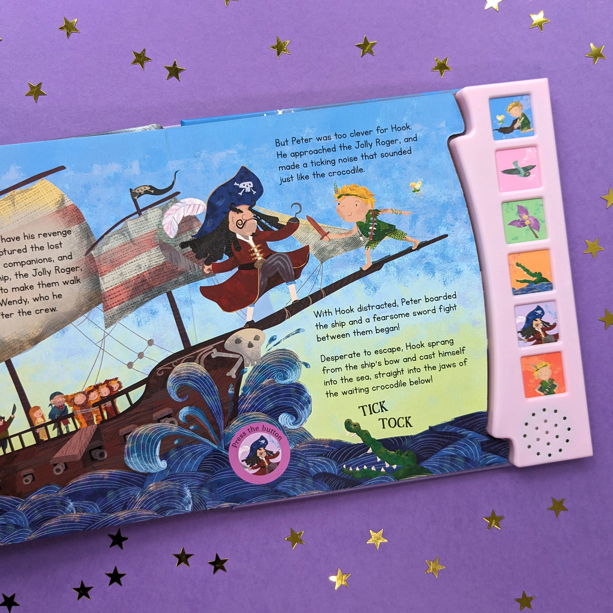 Peter Pan Fairy Tale Sound Book - 6 Enchanting Sound Buttons To Press And Play