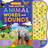 Look And Find Animal Words & Sounds - Children's 100 Button Sound Book