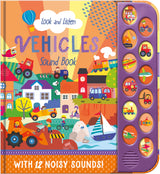 Look and Listen Vehicles - Children's 12 Button Sound Book