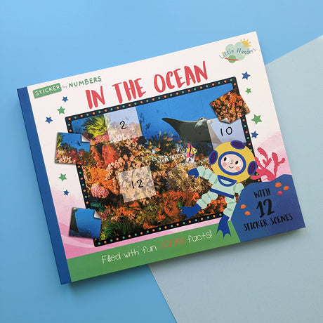 In The Ocean - Children’s Sticker By Number Activity Book