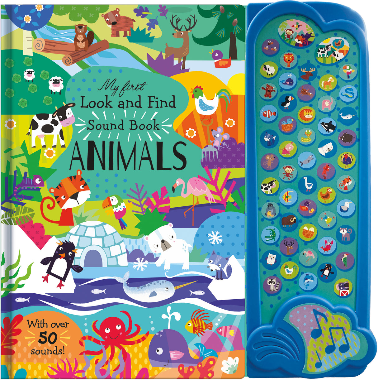 My First Look and Find Animals - Children's 50 Button Sound Book