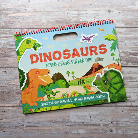 Never-Ending Sticker Fun Activity Book – Dinosaurs