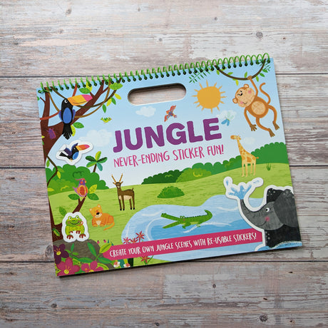 Never-Ending Sticker Fun Activity Book – Jungle