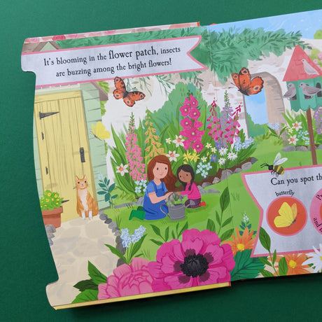 Let’s Explore The Noisy Garden - Children's 6 Button Sound Book