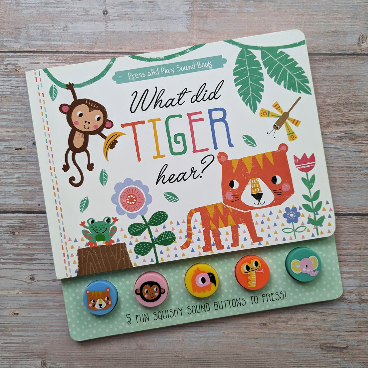 What Did Tiger Hear? - Children's 5 Button Sound Book