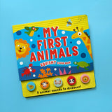 My First Animals Squishy Sound Book - 5 Sound Buttons To Press And Play - Great Fun For Children Aged 3 Years Upward