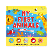 My First Animals Squishy Sound Book - 5 Sound Buttons To Press And Play - Great Fun For Children Aged 3 Years Upward