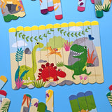 Dinosaurs Lolly Stick Puzzle – Double-Sided Puzzle Fun