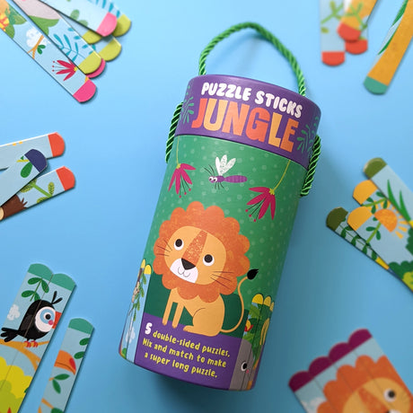 Jungle Lolly Stick Puzzle – Double-Sided Puzzle Fun