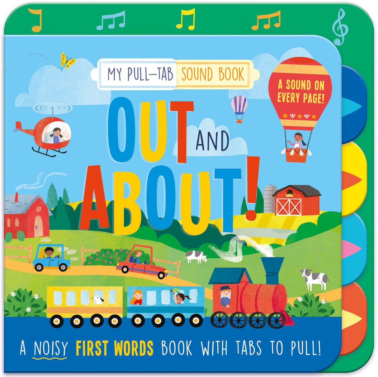 Out and About – Children’s Pull-Tab Sound Book