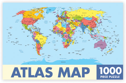 Atlas Map – 1000 Piece Puzzle