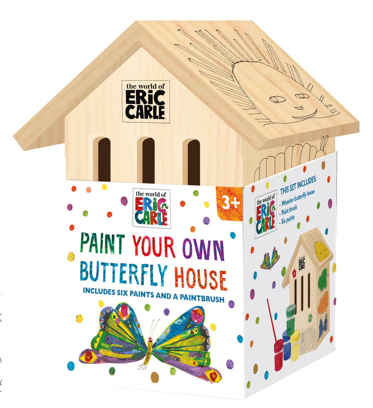 The Very Hungry Caterpillar Paint Your Own Butterfly House - Children's Craft Kit