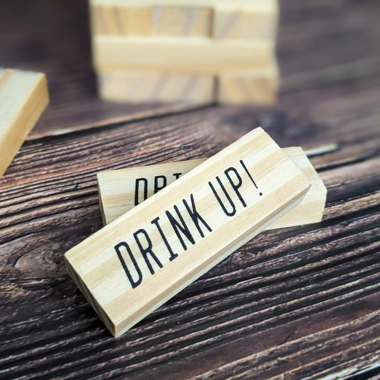 Gentleman’s Emporium Drink Up Tumble Tower – Fun Drinking Party Game for Adults