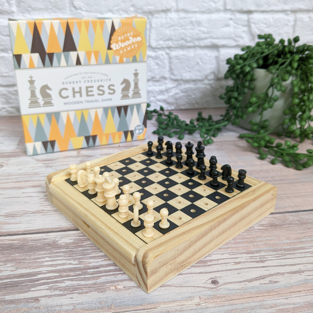 Wooden Mini Chess Game