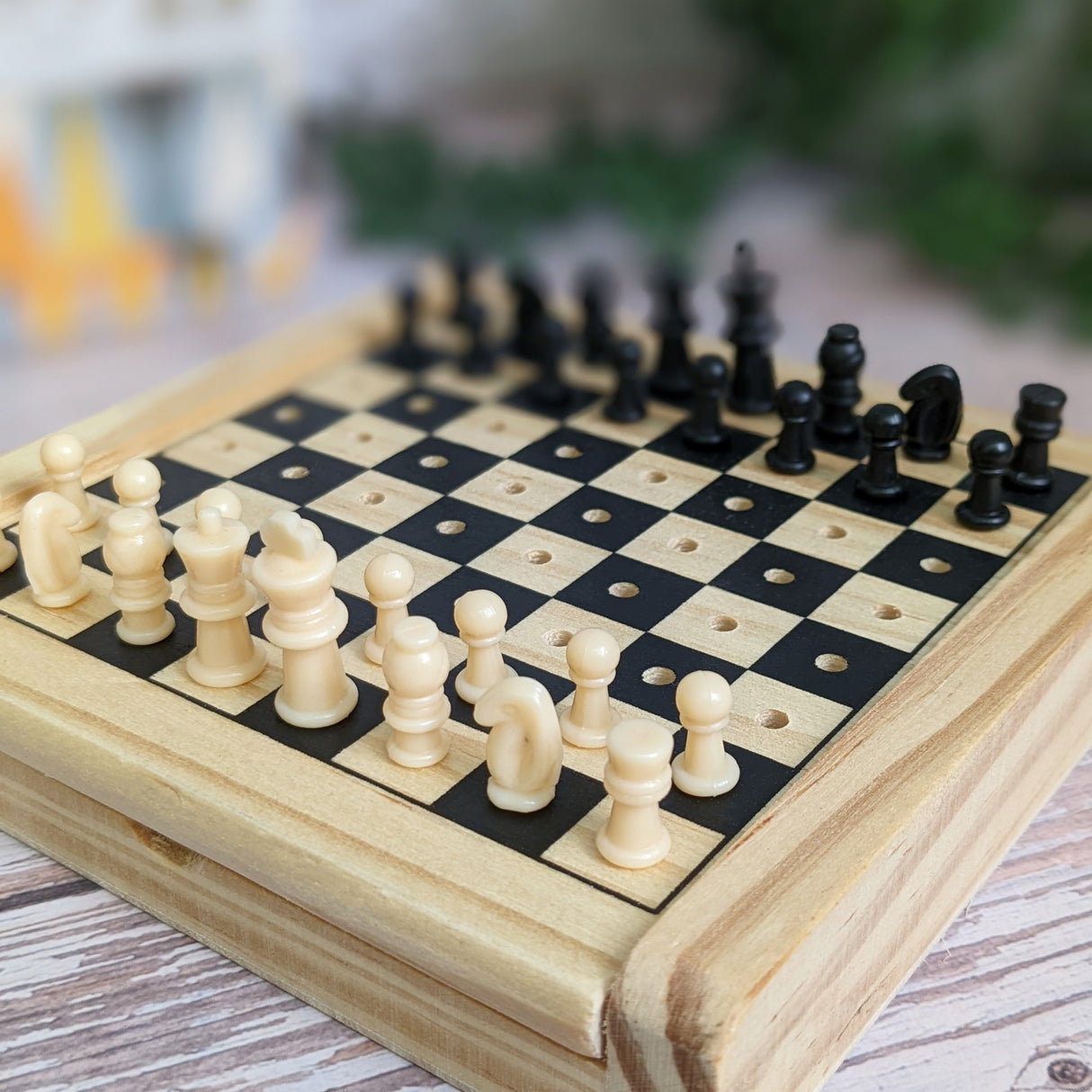 Wooden Mini Chess Game