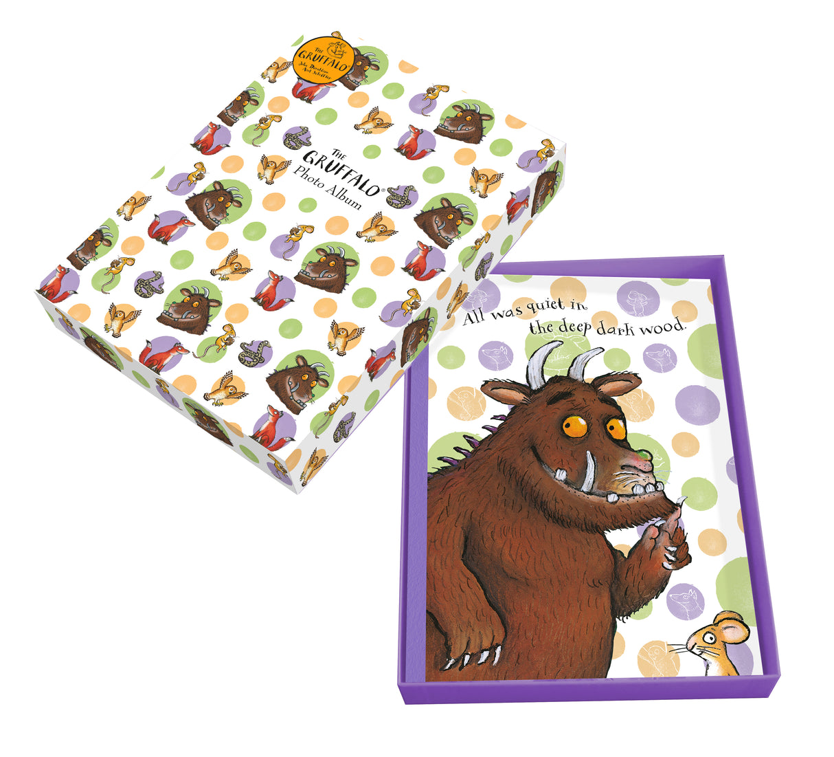 The Gruffalo Portrait Photograph Album in Gift Box - Holds 100 Photographs