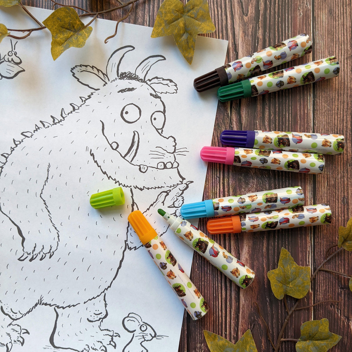 The Gruffalo Set of 8 Jumbo Marker Pens for Children