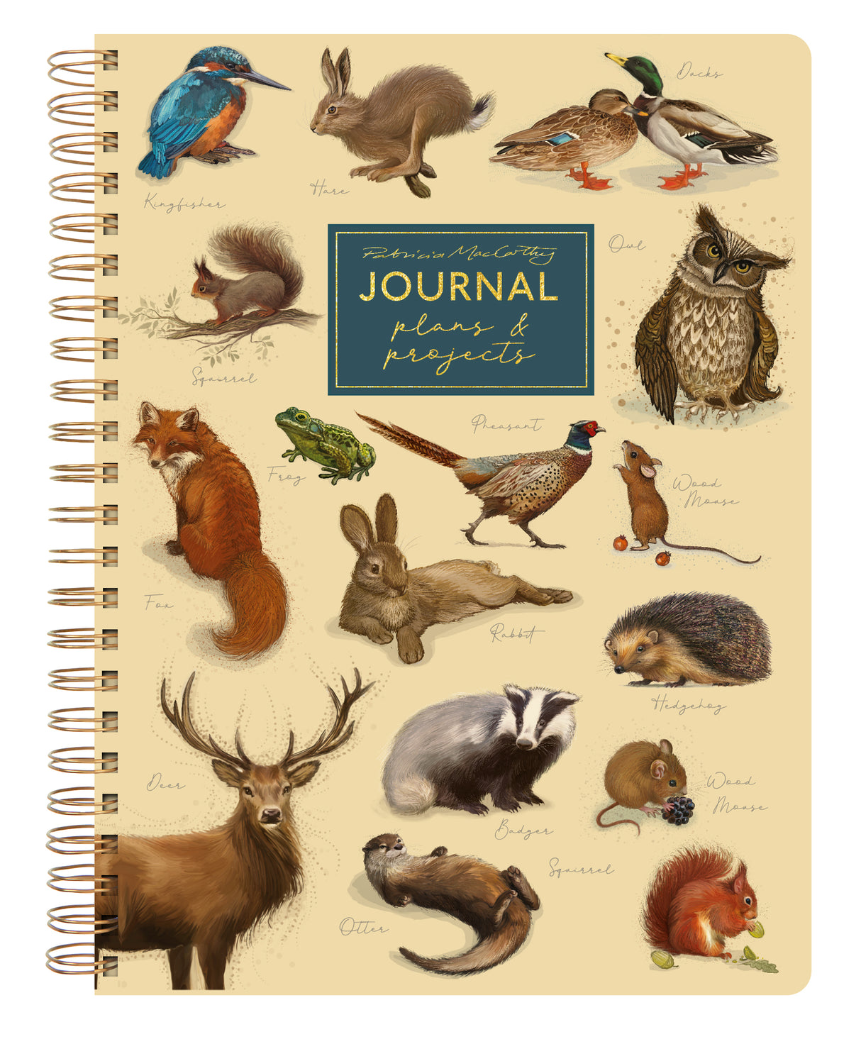 Patricia MacCarthy A5 Notebook With Dividers - Wildlife Design