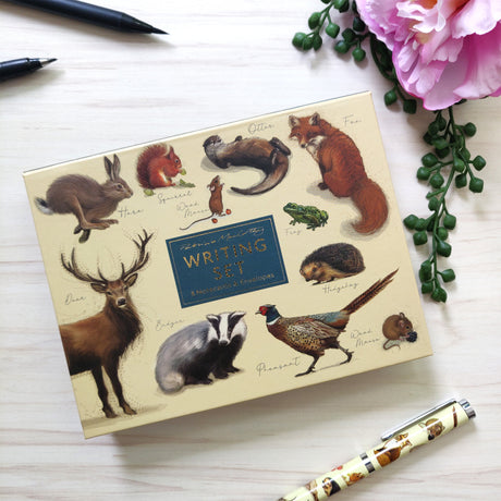 Patricia MacCarthy Notecards and Envelope Set - Wildlife Design