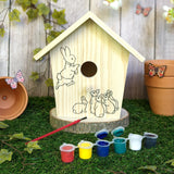 Peter Rabbit Paint Your Own Bird House - Children's Craft Kit with Paints