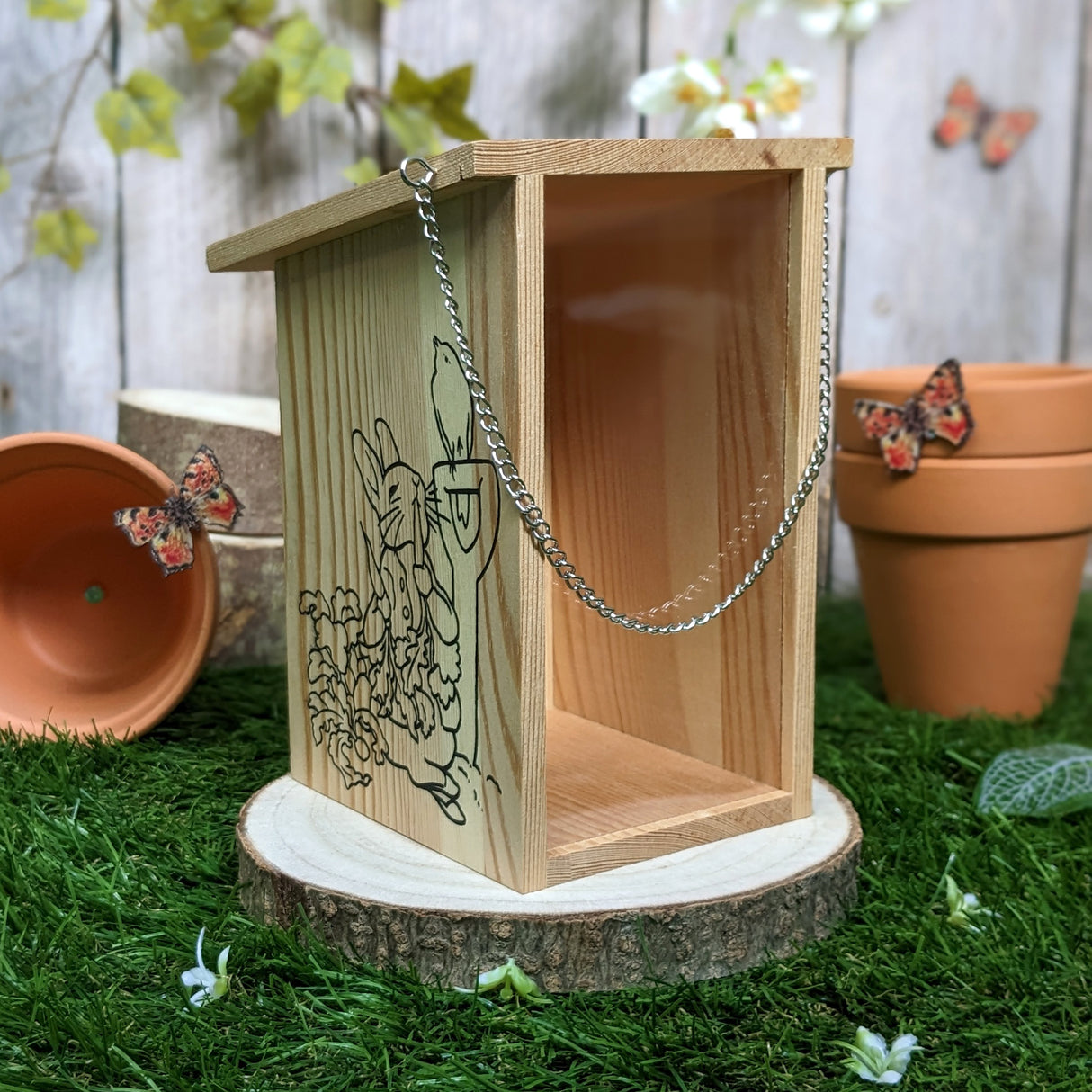 Peter Rabbit Nesting Bird House – Watch Birds Nest and Feed