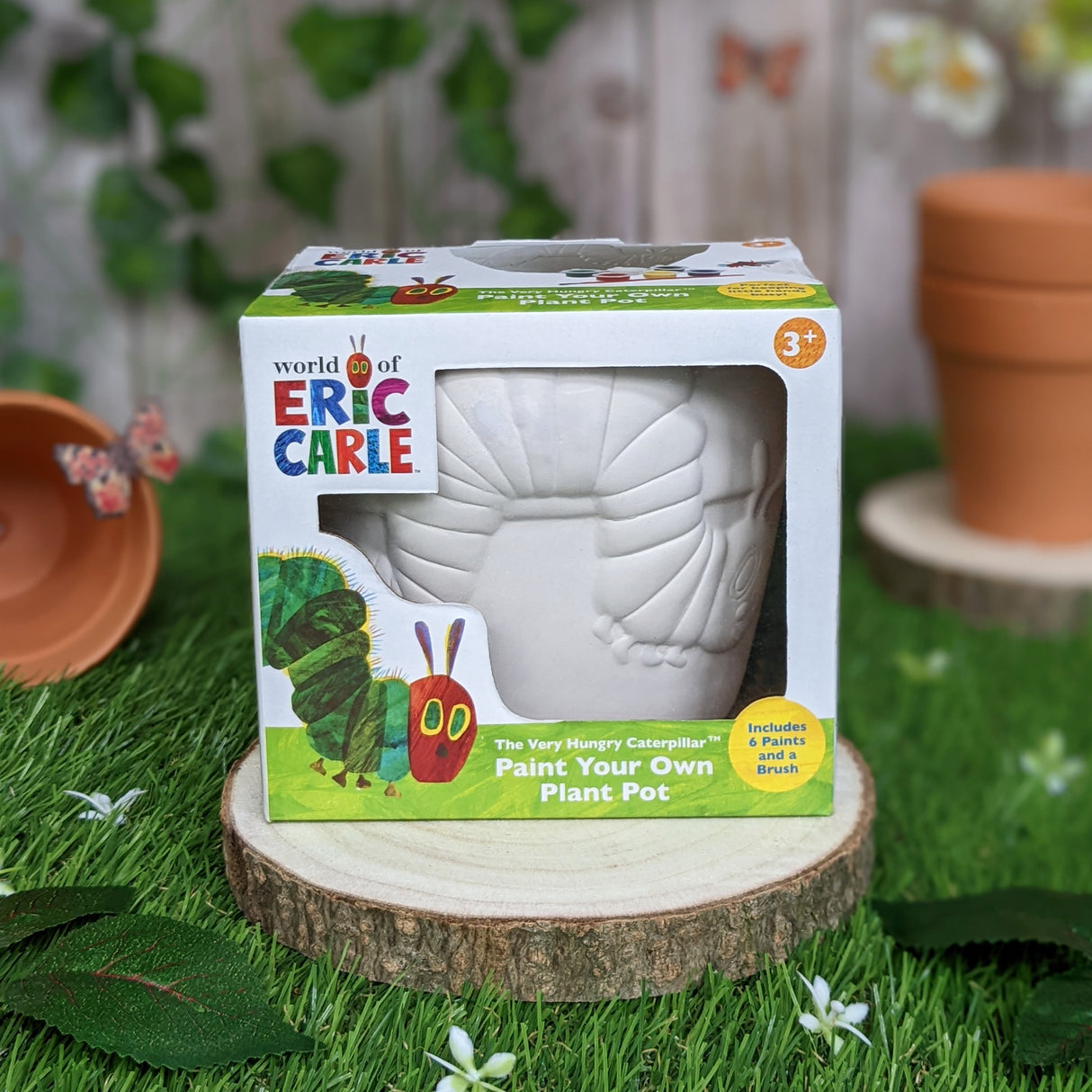 The Very Hungry Caterpillar Paint Your Own Plant Pot - Children's Craft Kit