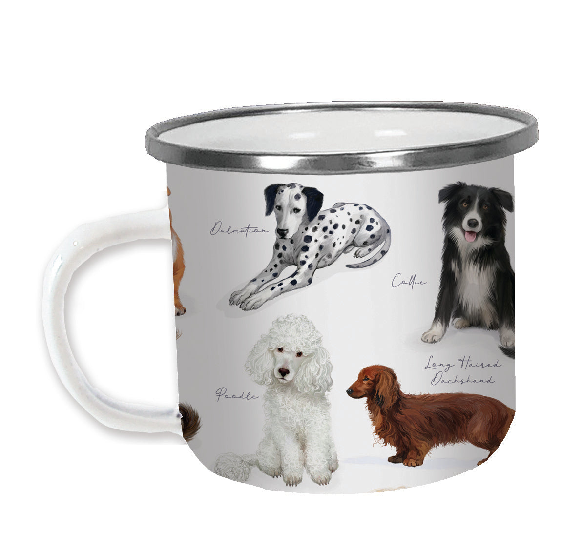 Patricia MacCarthy Dog Design Enamel Mug