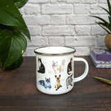 Patricia MacCarthy Cat Design Enamel Mug