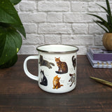 Patricia MacCarthy Cat Design Enamel Mug