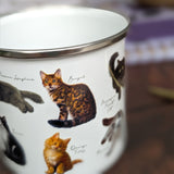 Patricia MacCarthy Cat Design Enamel Mug