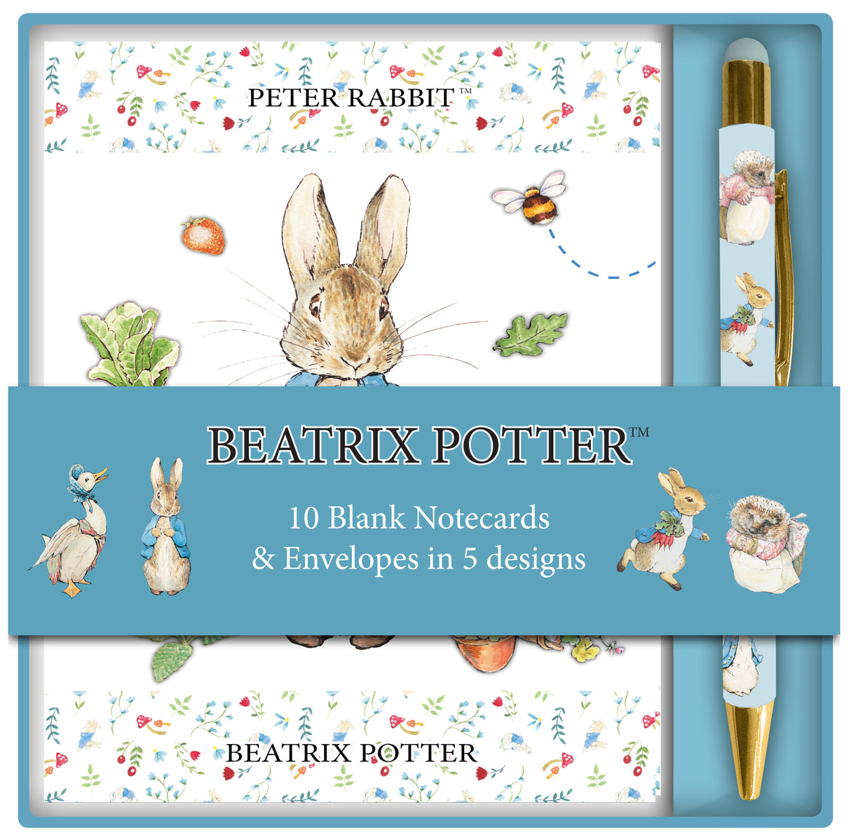 Beatrix Potter Notecards, Envelopes & Pen Set