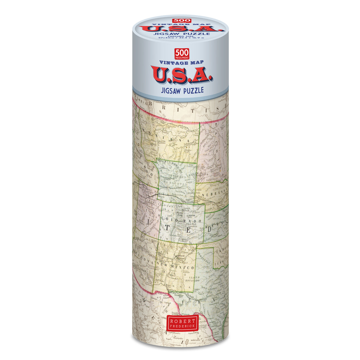 Vintage Map USA - 500 Piece Puzzle