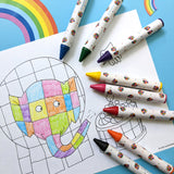 Elmer Set of 8 Jumbo Crayons for Children