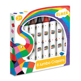 Elmer Set of 8 Jumbo Crayons for Children