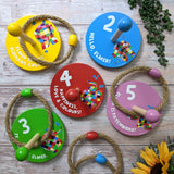 Elmer Children's Wooden Ring Toss Set - Fun For All The Family