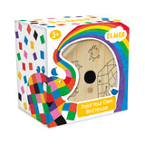 Elmer Paint Your Own Bird House - Children's Craft Kit with Paints