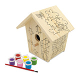 Elmer Paint Your Own Bird House - Children's Craft Kit with Paints