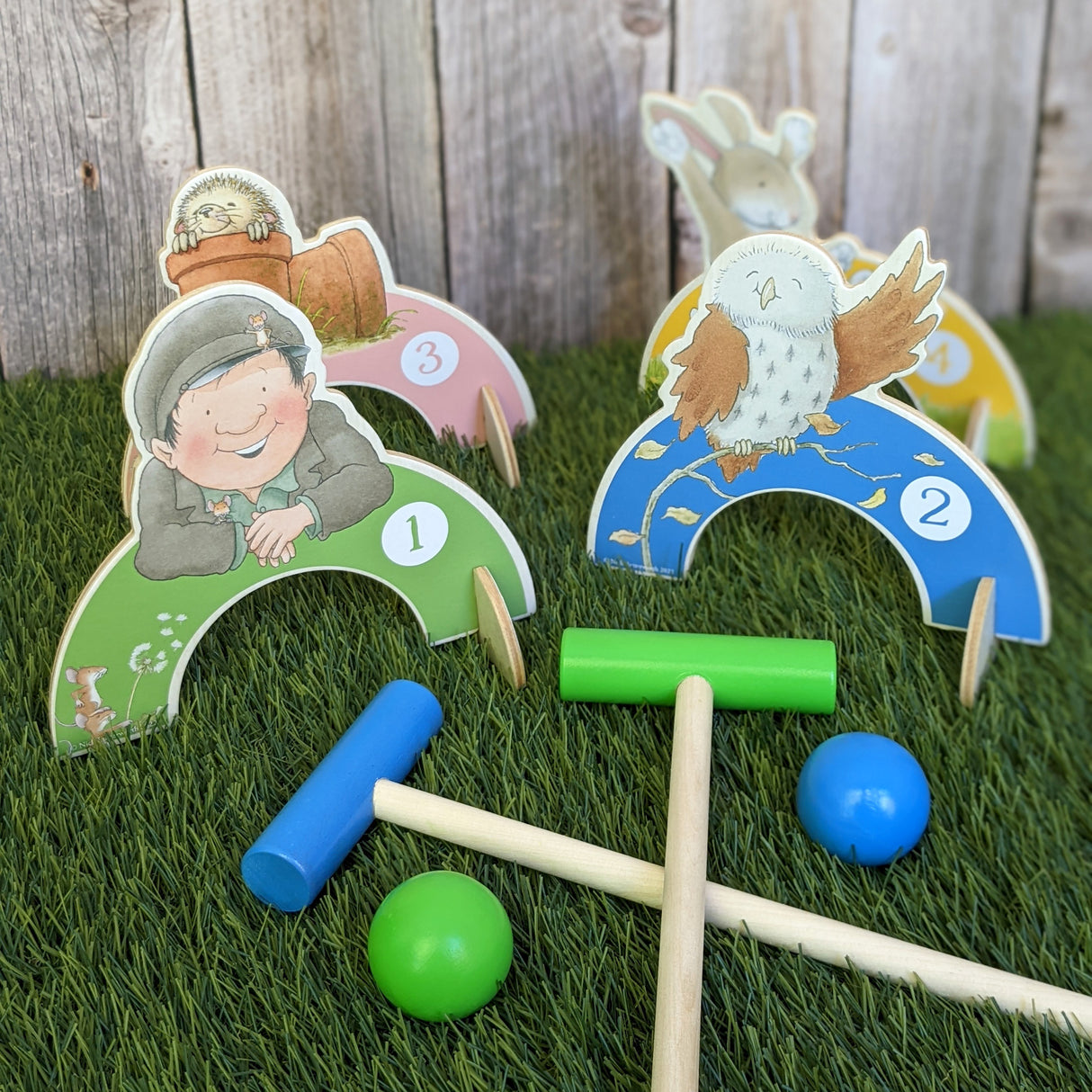 Percy The Park Keeper Children’s Wooden Croquet Set - Fun For All The Family