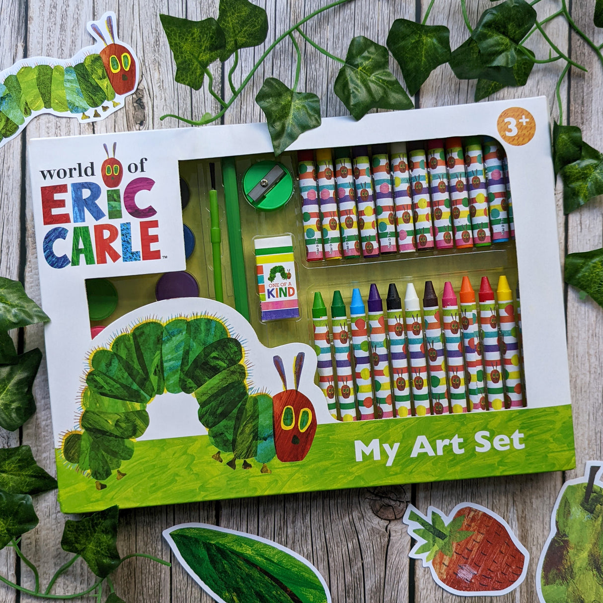 The Very Hungry Caterpillar Children's 42 Piece Art Set - For Ages 3 to 8 Years - Includes Paints and Crayons