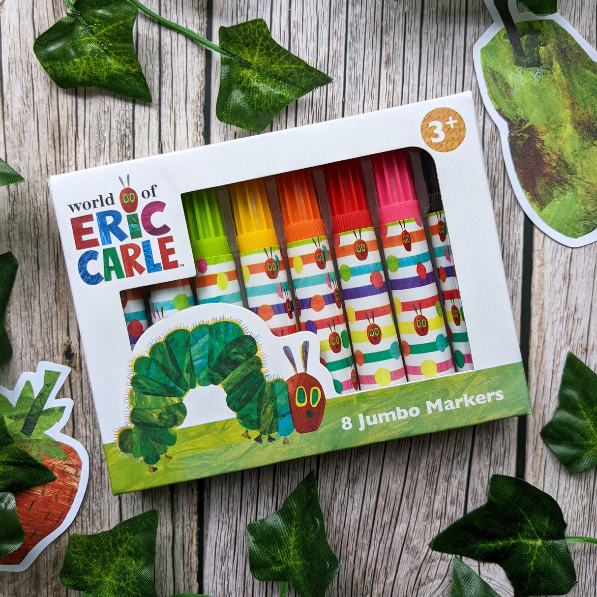 The Very Hungry Caterpillar Set of 8 Jumbo Marker Pens for Children