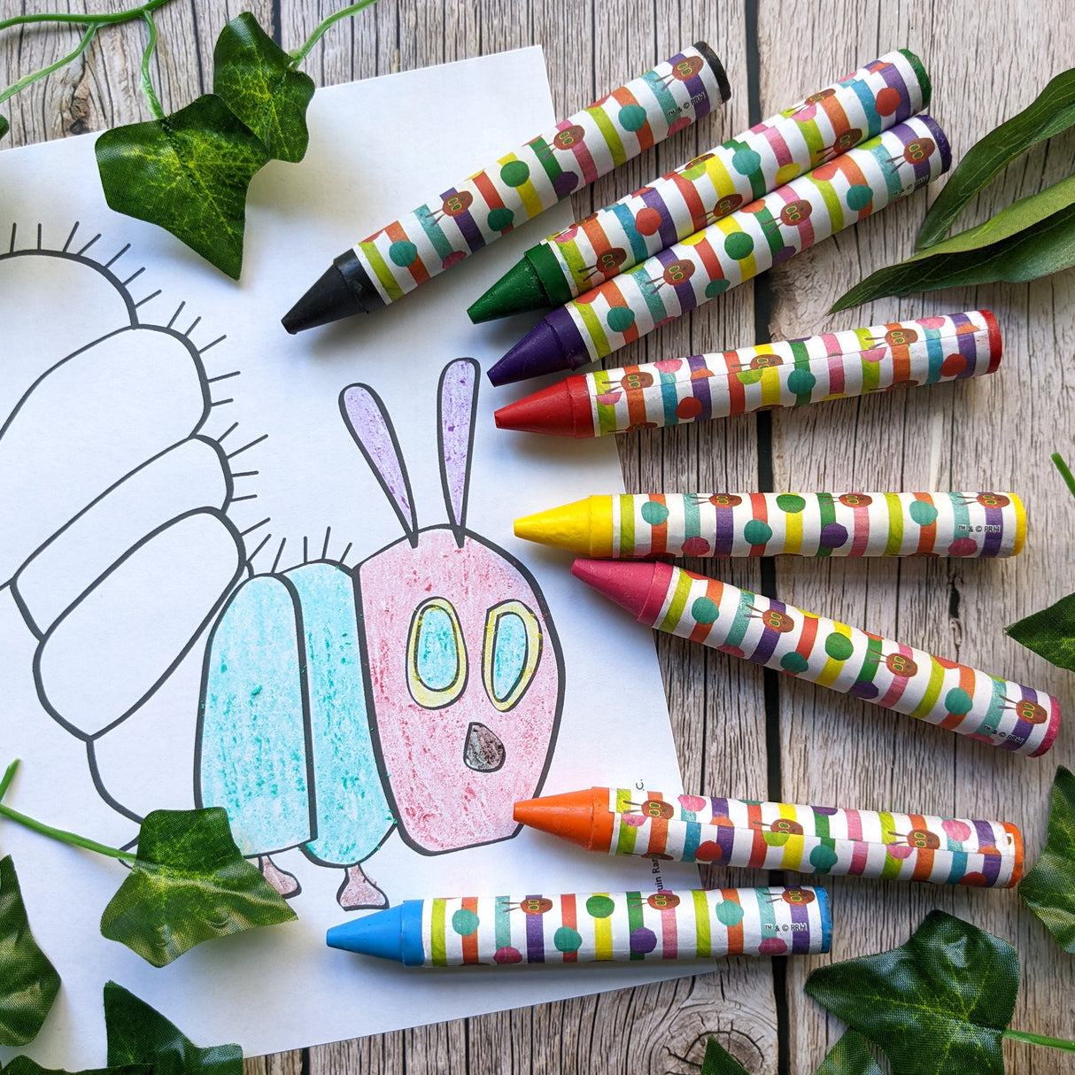 The Very Hungry Caterpillar Set of 8 Jumbo Crayons