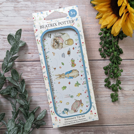 Beatrix Potter Children’s Stationery Tin Set - First School Stationery Set For Ages 3 and Upward