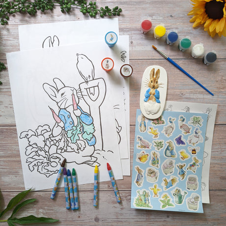 Beatrix Potter Children's Art Activity Set - Includes Paints, Crayons and Stickers