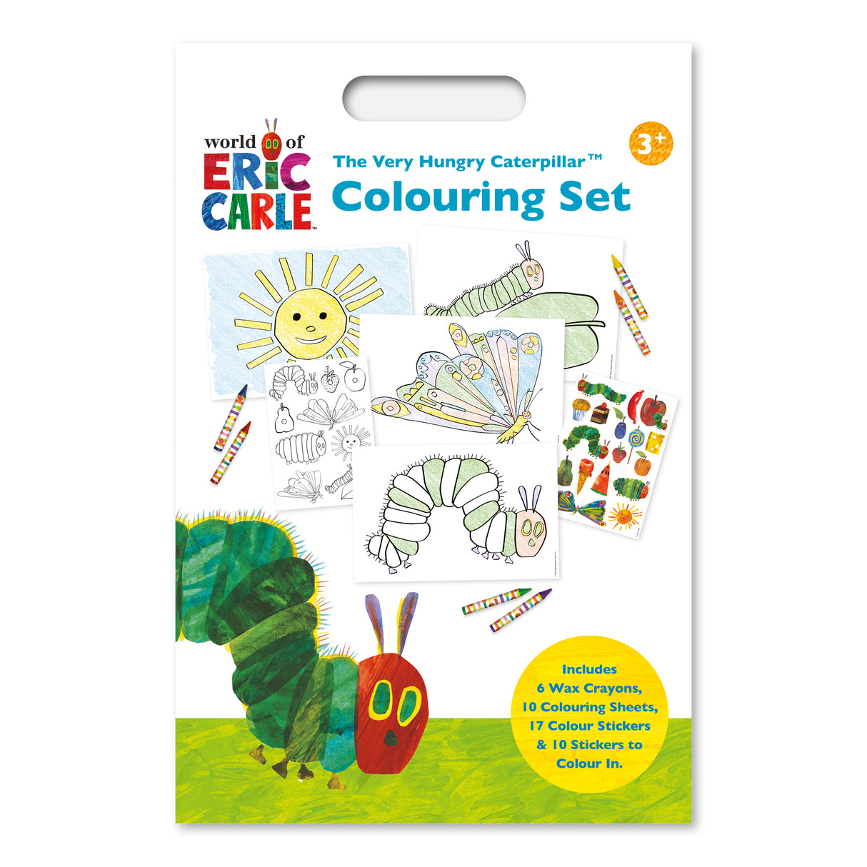 The Very Hungry Caterpillar Children's Colouring Set - Includes Crayons and Stickers