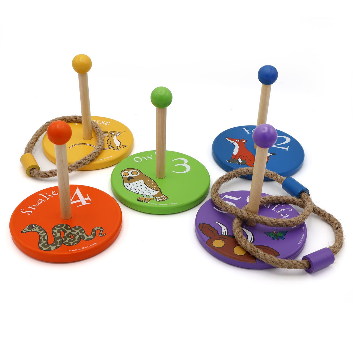 The Gruffalo Children's Wooden Ring Toss Game - Fun For All The Family