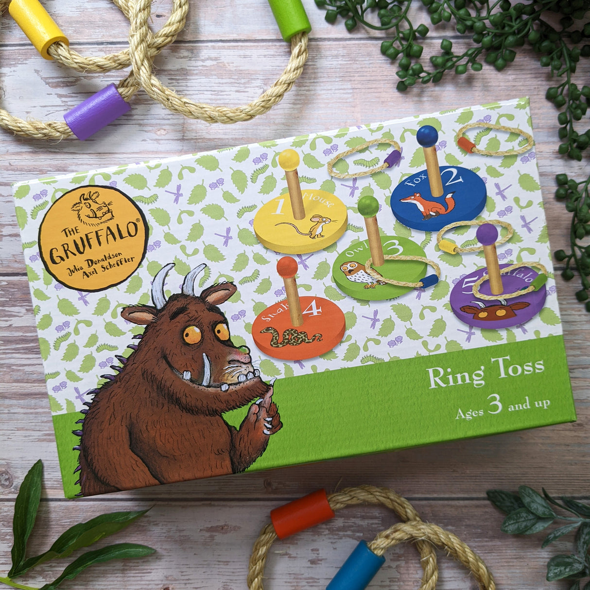 The Gruffalo Children's Wooden Ring Toss Game - Fun For All The Family