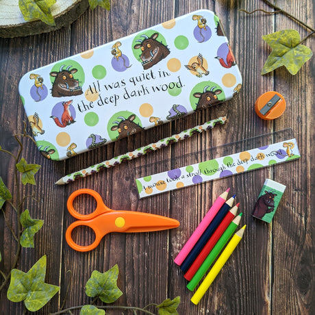 The Gruffalo Children’s Stationery Tin Set - First School Stationery Set