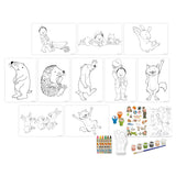 Percy The Park Keeper Children's Art Activity Set - Includes Paints, Crayons and Stickers