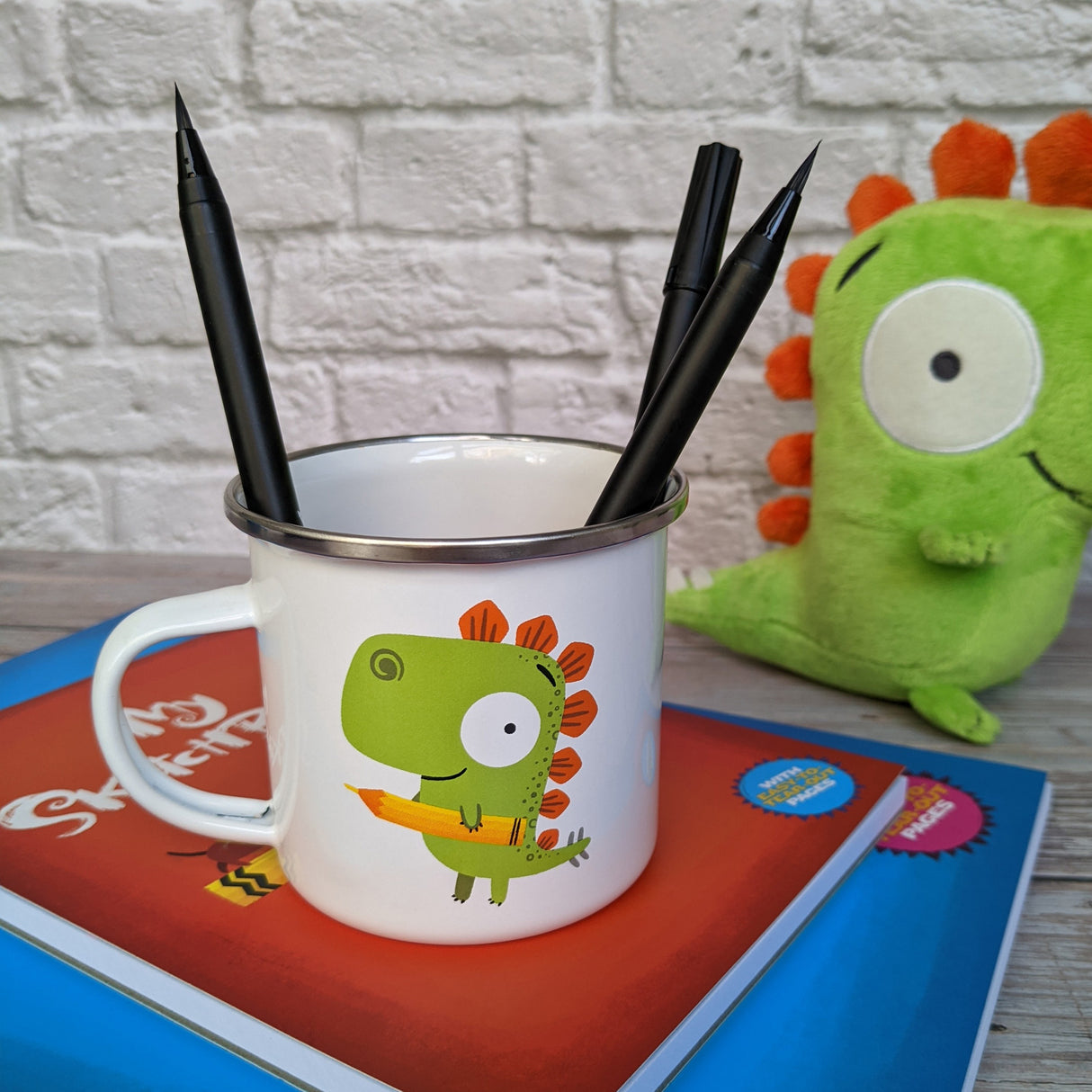 Draw with Rob Enamel Mug